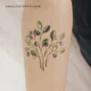 Blueberries By Ann Lilya Temporary Tattoo (Set Of 3)