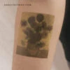 Van Gogh's Sunflower Temporary Tattoo (Set Of 3)