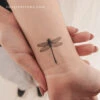 Illustrative Dragonfly Temporary Tattoo (Set Of 3) -Da Vinci Shop 1744826197795