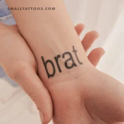 Brat Temporary Tattoo (Set Of 3)