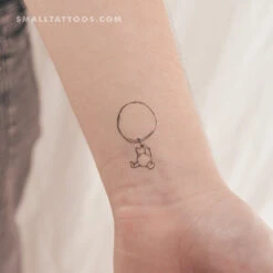 Classic Winnie-the-Pooh And Balloon Temporary Tattoo (Set Of 3)
