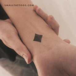 Black Diamond Temporary Tattoo (Set Of 3)