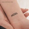 HODL Temporary Tattoo (Set Of 3) -Da Vinci Shop 1746012560494