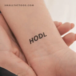 HODL Temporary Tattoo (Set Of 3)