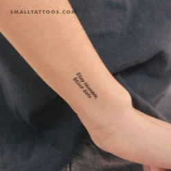 Stay Humble, Stack Sats Temporary Tattoo (Set Of 3)