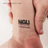 Bitcoin NGU Technology Temporary Tattoo (Set Of 3) -Da Vinci Shop 1747826178574