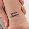 Satoshi Nakamoto Temporary Tattoo (Set Of 3) -Da Vinci Shop 1747826659717