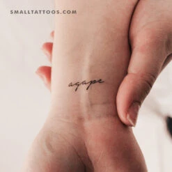Agape Temporary Tattoo (Set Of 3)