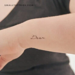 Dear Temporary Tattoo (Set Of 3)