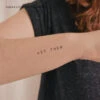 Uppercase Let Them Temporary Tattoo (Set Of 3) -Da Vinci Shop 1747828148617