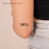 Gothic 1972 Birth Year Temporary Tattoo - Set Of 3 2 Gothic 1972 Birth Year Temporary Tattoo - Set Of 3 -Da Vinci Shop 1751875690708