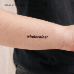 Wholecoiner Temporary Tattoo (Set Of 3)