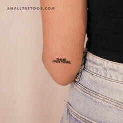 365 Partygirl Temporary Tattoo (Set Of 3)