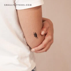 Alligator And Shadow Temporary Tattoo (Set Of 3)