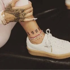 Rihanna's 1988 Birth Year Temporary Tattoo (Set Of 3) -Da Vinci Shop 1988