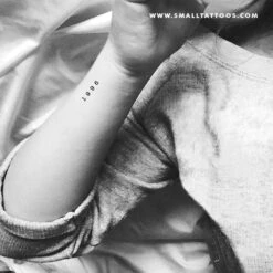 1996 Birth Year Temporary Tattoo (Set Of 3) -Da Vinci Shop 1996 birth year temporary tattoo