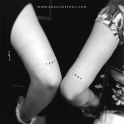 1997 Birth Year Temporary Tattoo (Set Of 3) -Da Vinci Shop 1997 temporary tattoos