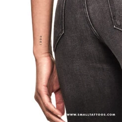 1999 Birth Year Temporary Tattoo (Set Of 3)