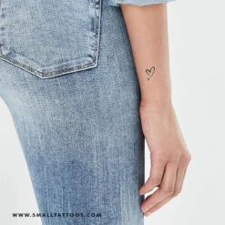 Heart In The Sky Temporary Tattoo (Set Of 3) 10 Heart In The Sky Temporary Tattoo (Set Of 3) -Da Vinci Shop airplane heart temporary tattoo