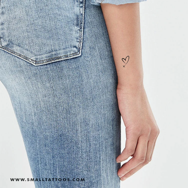 Heart In The Sky Temporary Tattoo (Set Of 3) 6 Heart In The Sky Temporary Tattoo (Set Of 3) - Image 4