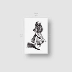 Alice In Wonderland Temporary Tattoo (Set Of 3) 9 Alice In Wonderland Temporary Tattoo (Set Of 3) -Da Vinci Shop alice