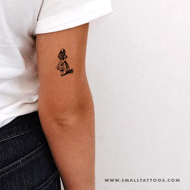 Alice In Wonderland Temporary Tattoo (Set Of 3) 5 Alice In Wonderland Temporary Tattoo (Set Of 3) - Image 3