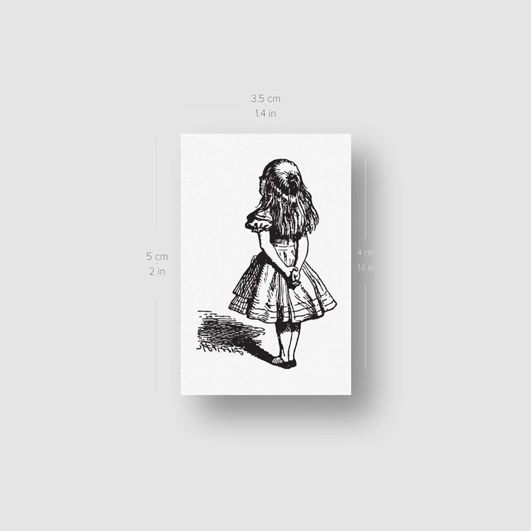 Alice In Wonderland Temporary Tattoo (Set Of 3) 6 Alice In Wonderland Temporary Tattoo (Set Of 3) - Image 4