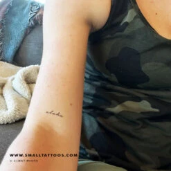 'Aloha' Temporary Tattoo (Set Of 3) -Da Vinci Shop aloha tatteco temporary tattoo