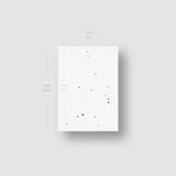 Minimalist Aquarius Constellation Temporary Tattoo (Set Of 3) -Da Vinci Shop aquarius constellation minimalist tatteco