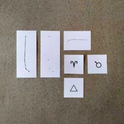 Aries Astrology Symbols Temporary Tattoo Set