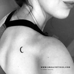 Crescent Moon Temporary Tattoo (Set Of 3) 11 Crescent Moon Temporary Tattoo (Set Of 3) -Da Vinci Shop black moon crescent sharp tatteco