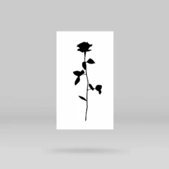 Black Rose Temporary Tattoo (Set Of 3) -Da Vinci Shop black rose 02