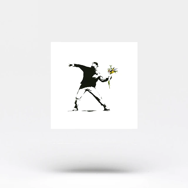 Banksy's Flower Thrower Temporary Tattoo (Set Of 3) 6 Banksy's Flower Thrower Temporary Tattoo (Set Of 3) - Image 4