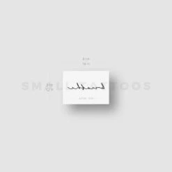 Handwritten Font Breathe Temporary Tattoo (Set Of 3) -Da Vinci Shop breathe st