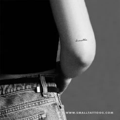 'Breathe' Temporary Tattoo (Set Of 3) -Da Vinci Shop breathe tatteco temporary tattoo