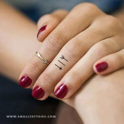 Broken Arrow Temporary Tattoo (Set Of 3) -Da Vinci Shop broken arrow temporary tattoo