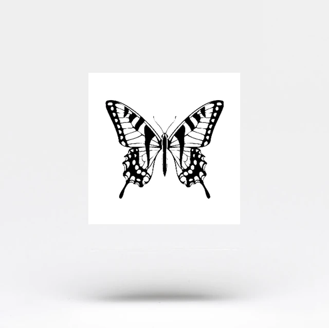 Swallowtail Butterfly Temporary Tattoo (Set Of 3) 4 Swallowtail Butterfly Temporary Tattoo (Set Of 3) - Image 2