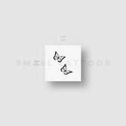 Two Butterflies Temporary Tattoo (Set Of 3) -Da Vinci Shop butterfly couple st