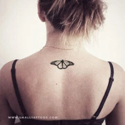 Monarch Butterfly Temporary Tattoo (Set Of 3) -Da Vinci Shop butterfly upper back temporary tattoo