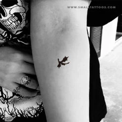 Black Dragon Temporary Tattoo (Set Of 3) -Da Vinci Shop bw dragon rhaegal temporary tattoo