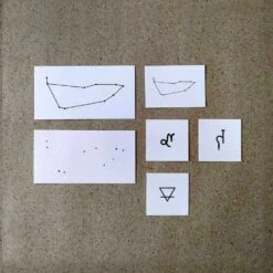 Capricorn Astrology Symbols Temporary Tattoo Set