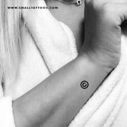 Copyright Symbol Temporary Tattoo (Set Of 3) -Da Vinci Shop copyright tatteco