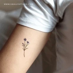 Cornflower Temporary Tattoo By Zihee (Set Of 3)