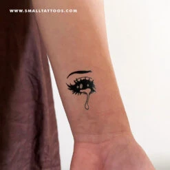 Crying Eye Temporary Tattoo By Tukoi (Set Of 3) -Da Vinci Shop crying eye tatteco st