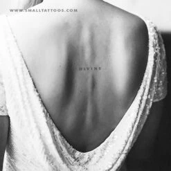 'DIVINE' Temporary Tattoo (Set Of 3) -Da Vinci Shop divine tatteco temporary tattoo