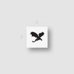 Flying Dragon Temporary Tattoo (Set Of 3) -Da Vinci Shop drogon