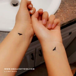 Small Flying Eagle Temporary Tattoo (Set Of 3) -Da Vinci Shop eagle small temporary tattoo
