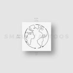 Earth Arrow Temporary Tattoo By Cagri Durmaz (Set Of 3) -Da Vinci Shop earth cagri durmaz st 67fa0aa9 cae2 4299 bad4 fd3905b014b2