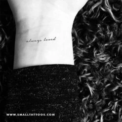 Always Loved Temporary Tattoo (Set Of 3) -Da Vinci Shop etsy always loved temporary tattoo