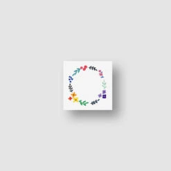 Flower Wreath Temporary Tattoo By Zihee (Set Of 3) -Da Vinci Shop flower wreath temporary tattoo 1